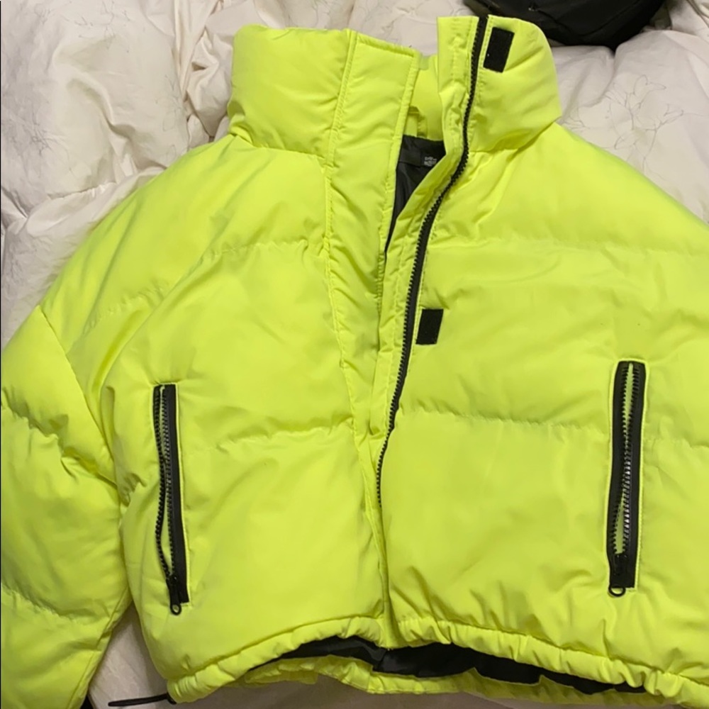 Yellow Cropped Tiger Mist Jacket - image 1